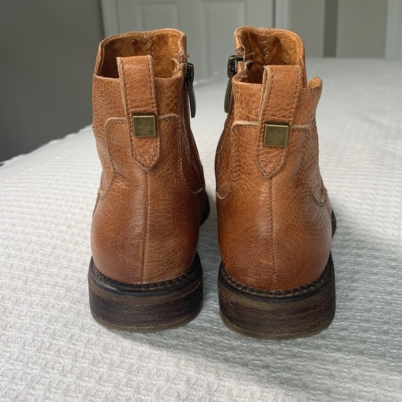 Franco Sarto brown leather ankle boots size 7.5 - Picture 5 of 9